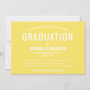 Vintage Type Graduation Invitation