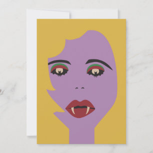 Vintage Vampire des yeux de chauve-souris violet e