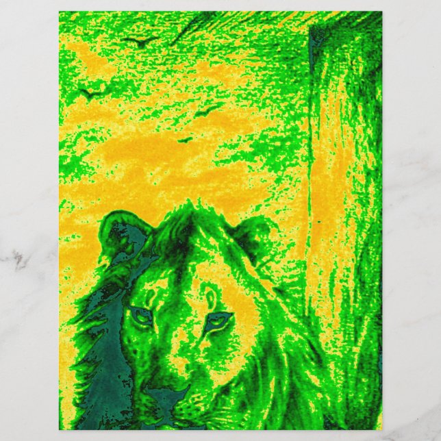 Vintage vert Lion simba Hakunamatata Simba Marara (Devant)