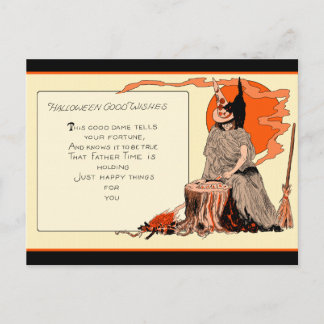 Vintage Vielle Sorcière Jouer Cartes