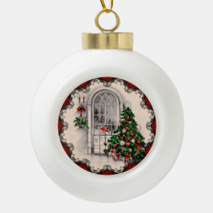 Vintage Vitrine de Noël Ornement