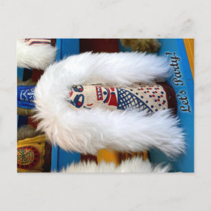 Vintage Voodoo Knockdown Doll Let's Party carte po