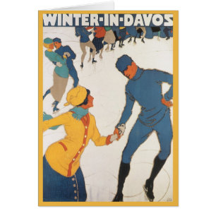 Vintage voyage, Art Déco, Winter Davos Suisse