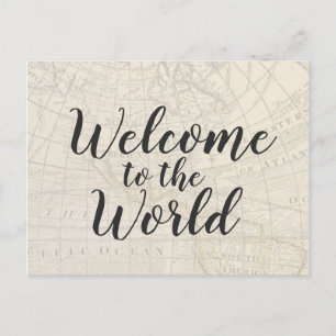 Vintage voyage Baby shower à thème Invitation