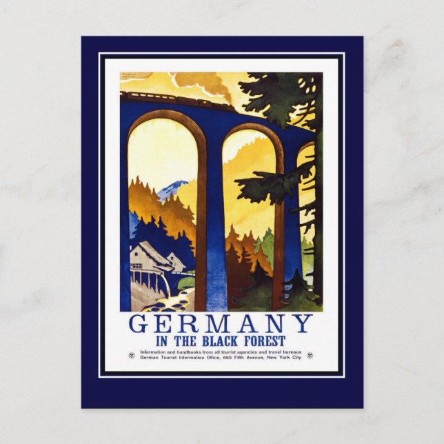 Vintage voyage de carte postale Allemagne (Devant)