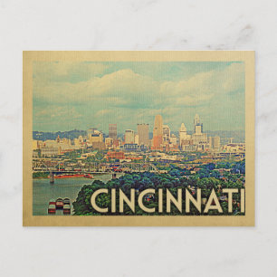 Vintage voyage de carte postale Cincinnati Ohio