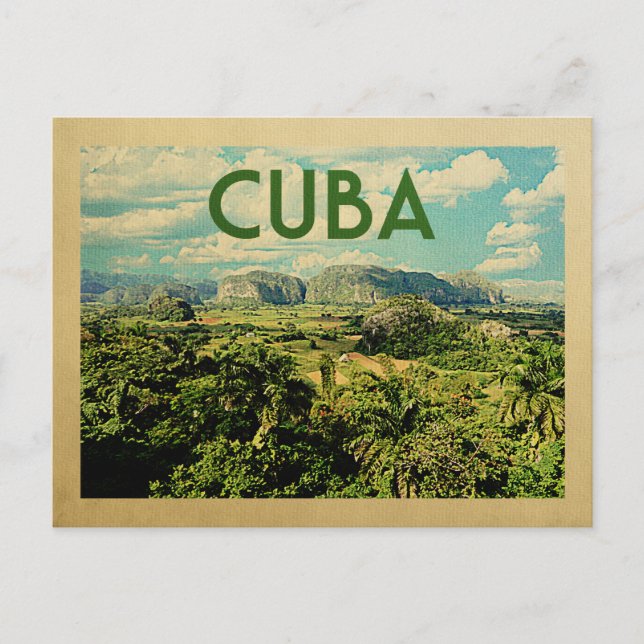Vintage voyage de carte postale Cuba (Devant)