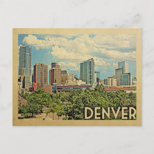 Vintage voyage de carte postale Denver Colorado