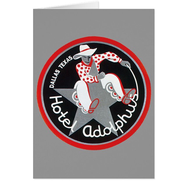 Vintage voyage, Hotel Adolphus à Dallas, Texas (Devant)