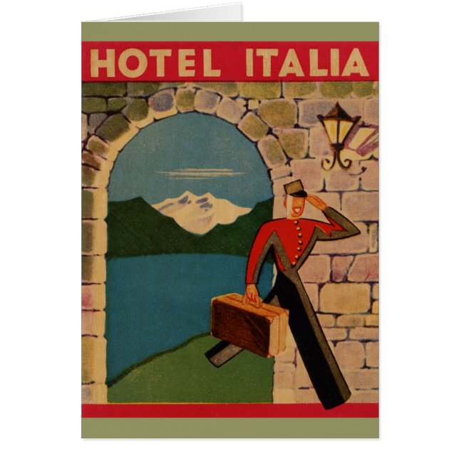 Vintage voyage - hôtel Italie (Devant)