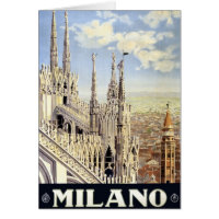 Vintage voyage Milano Italie Cathédrale gothique D
