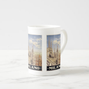 Vintage voyage Milano Milan Italie tasses