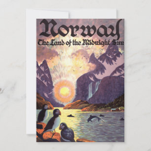 Vintage voyage, Norvège Fjord Terre du soleil de m