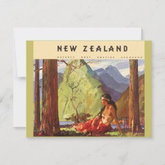 Vintage voyage, Nouvelle-Zélande Paysage Femme aut