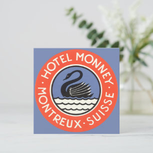Vintage voyage, Swan Bird Hotel Monney Suisse