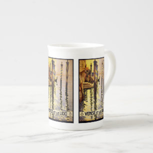 Vintage voyage Venice Italie tasses