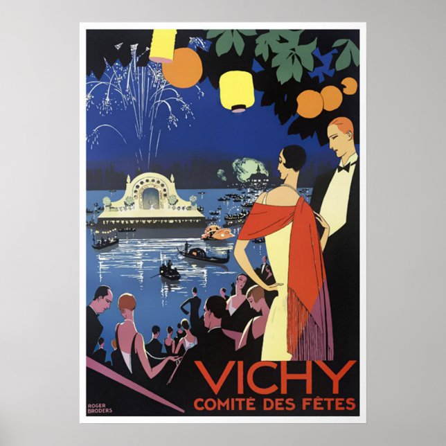 Vintage voyage - Vichy - France Poster (Devant)