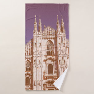 Vintage vue Milan cathédrale aka Duomo di Milan