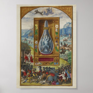 Vintage War Depiction  Poster