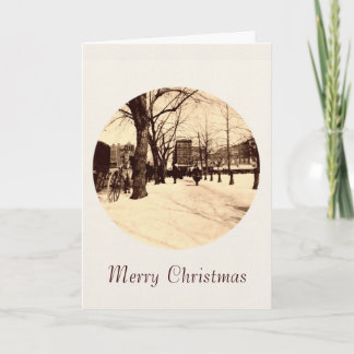 Vintage Washington DC Carte Noël Neige