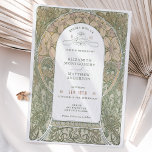 Vintage Wedding Invitations Art Nouveau par Mucha<br><div class="desc">Invitations de mariage Art Nouveau Vintage par Alphonse Mucha dans un design floral, romantique et fantaisiste. Les fleurs victoriennes complètent les polices art déco classiques. Entrez vos informations personnalisées, et vous avez terminé. Si vous souhaitez modifier la conception, cliquez simplement sur le bouton bleu "Customiser". Merci tellement pour considérer mon...</div>