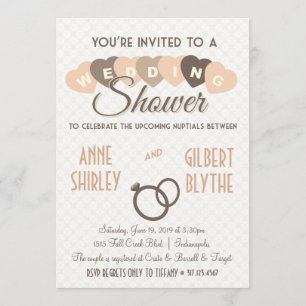 Vintage Wedding Shower Couples Shower Invitation