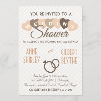 Vintage Wedding Shower Couples Shower Invitation