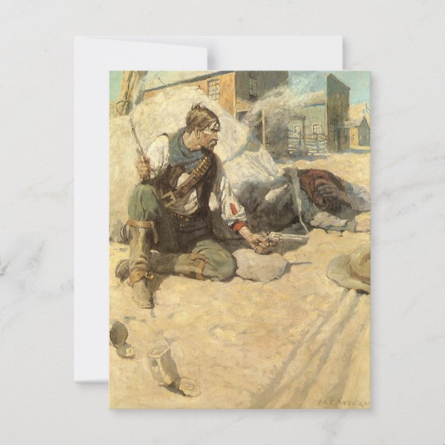 Vintage Western Cowboys, Hopalong par NC Wyeth (Devant)