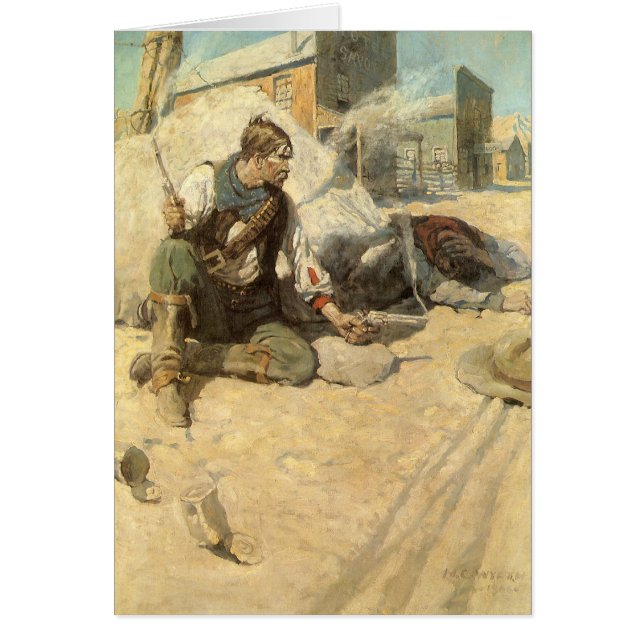 Vintage Western Cowboys, Hopalong par NC Wyeth (Devant)