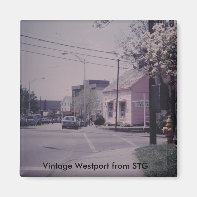 Vintage Westport Magnet - Magasin de livres remarq (Devant)