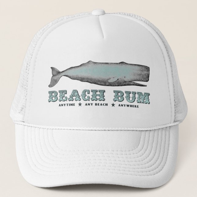 Vintage Whale Beach Bum Casquette (Devant)