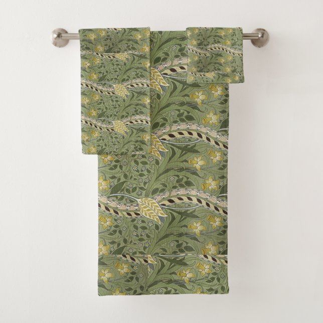 Vintage William Morris Daffodil Floral Jaune (En situation)