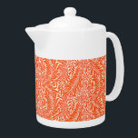 Vintage William Morris motif Floral blanc orange<br><div class="desc">Décorant ce produit est un beau motif de papier peint floral du 19ème siècle créé par le designer et fabricant de textiles britannique William Morris qui a vécu pendant la période victorienne - le motif dispose d'un mélange attrayant de feuilles tourbillonnants et de fleurs tournantes.</div>