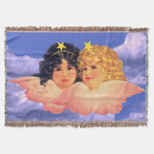 Vintages anges jettent la couverture