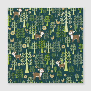 Vintages épinettes, cerfs motifs.