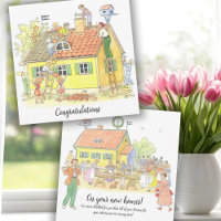 Vintages Félicitations pour votre nouvelle maison