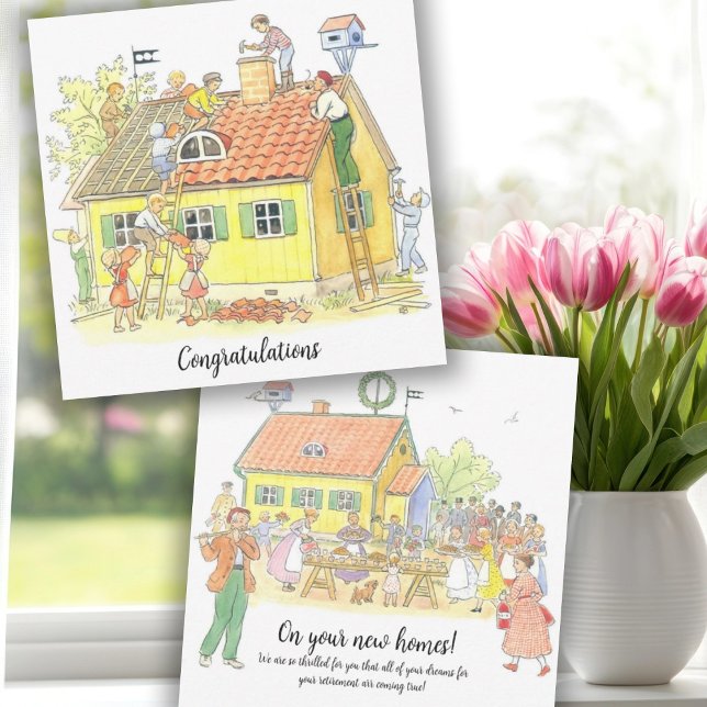 Vintages Félicitations pour votre nouvelle maison (Créateur téléchargé)