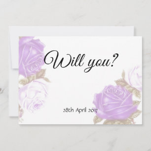 Vintages Roses évanouis Seras-tu ma carte de demoi