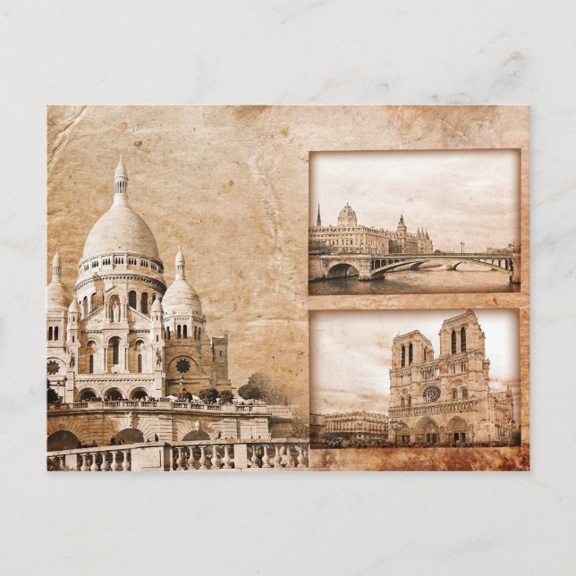 Vintages souvenirs de Paris Carte postale (Devant)