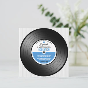 Vinyl Record Mariage Celebration Invitation