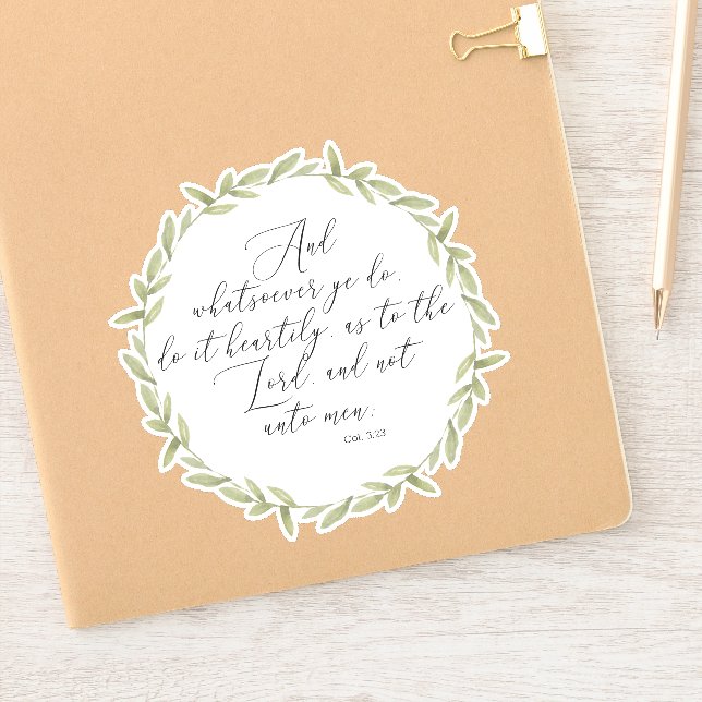 Vinyl Sticker KJV Bible Verse Christian Don (Carnet)