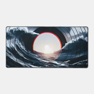 Vinyle Vintage Surf Vague Océan Musique Rétro