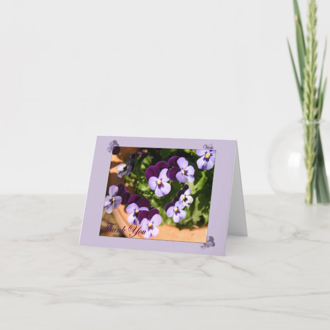 Viola carte de remerciements ola (Devant)