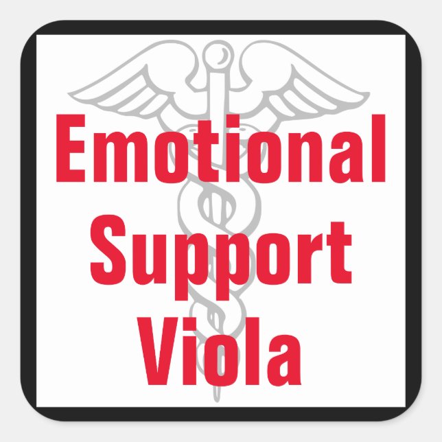 Viola de support émotionnel - Sticker amusant (Devant)