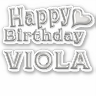 Viola Happy Birthday Autocollants