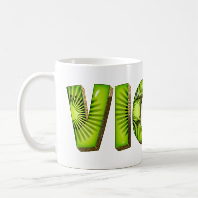 Viola Nom Kiwi Style Tasse Teetasse Café (Gauche)