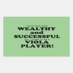 Viola Wealthy & Réussite Sticker Rectangulaire