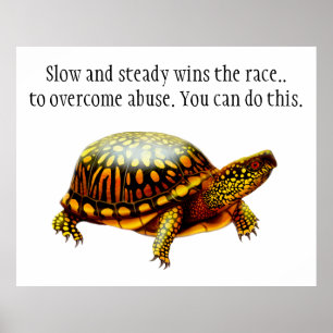 Violence Survivante Tortue Inspiration Poster