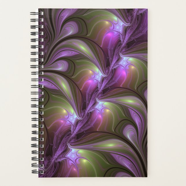 Violet Abstrait violet violet kaki fractal (Devant)