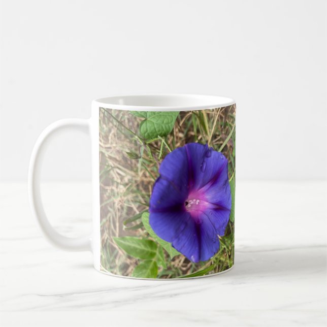 Violet Africain 15 Oz Café Mug (Gauche)